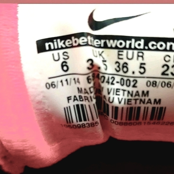 Nike Aeroply Women’s 6 Orange Gray Mesh Shoe - Picture 9 of 9